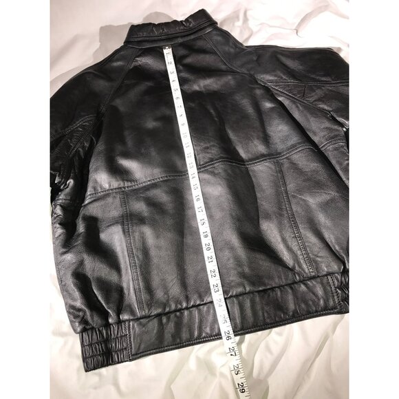 Watershed by William Harry Black Lamb Skin Leather Jacket - Picture 9 of 10